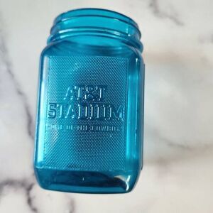 AT&T stadium Dallas cowboys Texas mason jar lightweight plastic blue cup